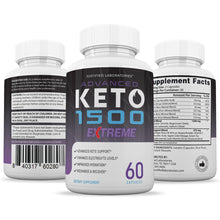 Load image into Gallery viewer, 3 Sided of Bottle of Advanced Keto 1500 Keto ACV Extreme Pills 1675MG