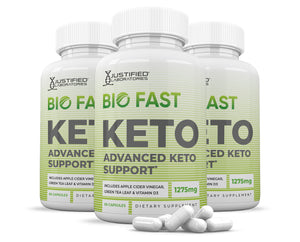 3 bottles of Bio Fast Keto ACV Pills 1275MG