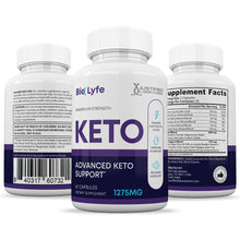 Charger l'image dans la galerie, All sides of bottle of the Bio Lyfe Keto ACV Pills 1275MG