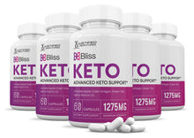 Load image into Gallery viewer, 5 bottles of Bliss Keto ACV Pills 1275MG