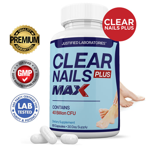 Clear Nails Blue Max