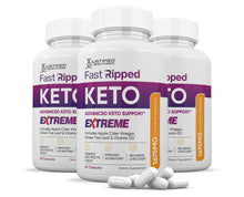 Load image into Gallery viewer, 3 Bottles of Fast Ripped Keto ACV Extreme Pills 1675MG