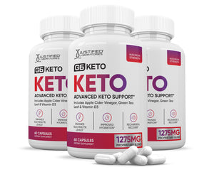 3 bottles of G6 Keto ACV Pills 1275MG