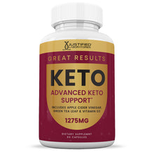 Carica l'immagine nel visualizzatore di Gallery, Front facing image of Great Results Keto ACV Pills 1275MG