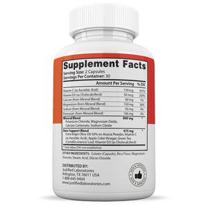 Supplement Facts of Impact Keto ACV Pills 1275MG