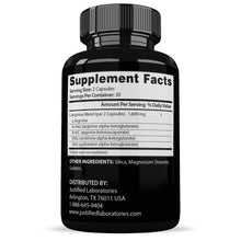 Load image into Gallery viewer, Supplement Facts of Iron Maxxx Xtreme Men’s Health Supplement 1600mg