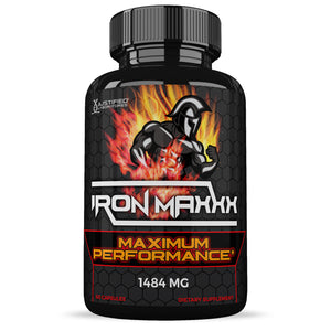 Front facing image of Iron Maxxx Men’s Health Supplement 1484mg