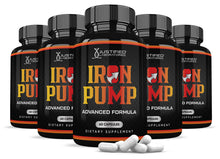Load image into Gallery viewer, 5 bottles of Iron Pump Men's Health Advanced Formula 1484mg