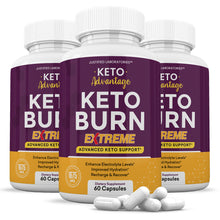 Load image into Gallery viewer, 3 Bottles of Keto Advantage Keto Burn Keto ACV Extreme Pills 1675MG