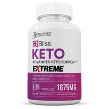 Load image into Gallery viewer, Front of Bliss Keto ACV Extreme Pills 1675MG