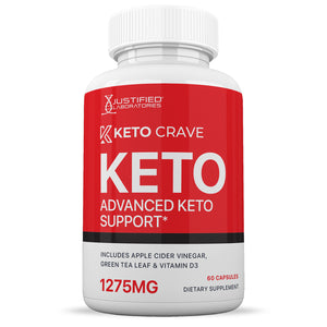 Keto Crave Keto ACV Pills 1275MG