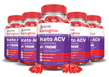Cargar imagen en el visor de la Galería, 5 Bottles 2 x Stronger Keto Glow Keto ACV Gummies Extreme 2000MG