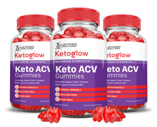 Load image into Gallery viewer, 3 Bottles Keto Glow Keto ACV Gummies 1000MG
