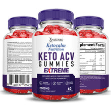 Carica l'immagine nel visualizzatore di Gallery, 3 Sided of Bottle of Keto Calm Keto ACV Gummies Extreme 2000mg