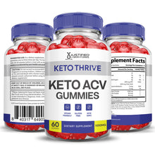 Charger l'image dans la galerie, 3 Sided of Bottle of Keto Thrive Keto ACV Gummies 1000MG
