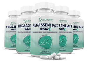 5 bottles of 3 X Stronger Kerassentials Max 40 Billion CFU Pills