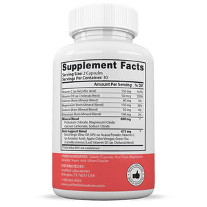 Supplement facts of Keto Bites ACV Pills 1275MG