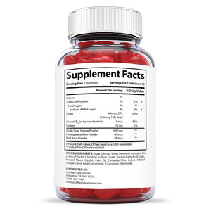 supplement facts of Lifetime Keto ACV Gummies