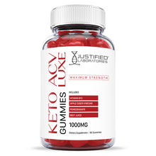 Load image into Gallery viewer, Front facing image of Luxe Keto ACV Gummies