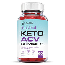 Carica l'immagine nel visualizzatore di Gallery, Front facing image of  Optimal Keto ACV Gummies 1000MG