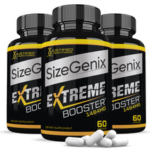 Load image into Gallery viewer, 3 bottles of Sizegenix Men’s Health Supplement 1484mg