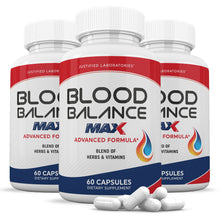 Laden Sie das Bild in den Galerie-Viewer, 3 bottles of Blood Balance Max Advanced Formula 1295MG