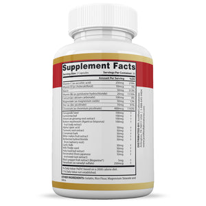 Supplement Facts of Blood Balance Max Advanced Formula 1295MG