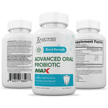 Cargar imagen en el visor de la Galería, All sides of bottle of the Best Breath Max 40 Billion CFU Oral Probiotic