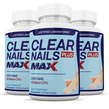 Load image into Gallery viewer, 3 bottles of 3 X Stronger Clear Nails Plus Max 40 Billion CFU Probiotic