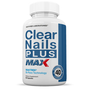 Front facing image of 3 X Stronger Clear Nails Plus Max 40 Billion CFU Probiotic