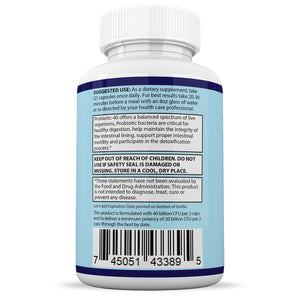 Suggested Use and Warnings of 3 X Stronger Clear Nails Plus Max 40 Billion CFU Probiotic