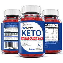 Carica l'immagine nel visualizzatore di Gallery, all sides of the bottle of Slim Candy Keto ACV Gummies