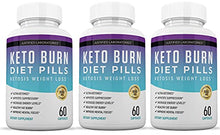 Load image into Gallery viewer, 3 bottles of Keto Burn Keto Pills 