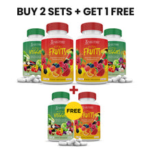 Laden Sie das Bild in den Galerie-Viewer, Buy 2 sets + Get 1 Free Vital Fruits &amp; Veggies Supplement Set