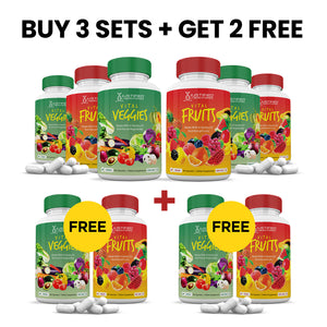 Buy 3 sets + Get 2 sets free Vital Fruits & Veggies Supplement Set
