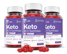 Load image into Gallery viewer, 3 bottles of 2 x Stronger Extreme 2nd Life Keto ACV Gummies 2000mg
