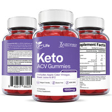 Load image into Gallery viewer, All sides of the bottle of 2nd Life Keto ACV Gummies 1000MG
