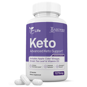 1 bottle of 2nd Life Keto ACV Pills 1275MG