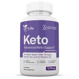 Front facing image of 2nd Life Keto ACV Pills 1275MG