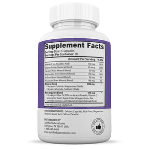 Supplement Facts of 2nd Life Keto ACV Pills 1275MG