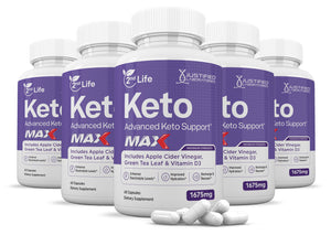 5 bottles 2nd Life Keto ACV Max Pills 1675MG