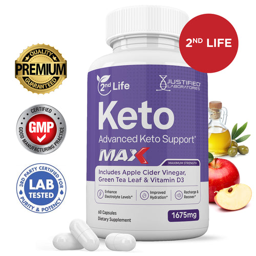 2nd Life Keto ACV Max Pills 1675MG