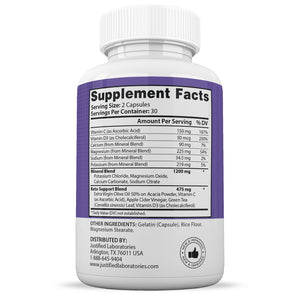 Supplement Facts of 2nd Life Keto ACV Max Pills 1675MG