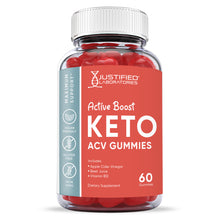 Load image into Gallery viewer, Front facing of Active Boost Keto ACV Gummies