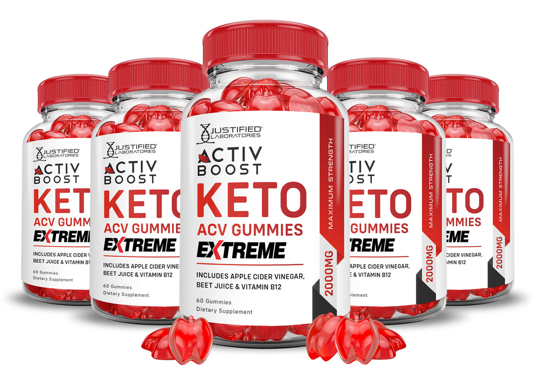 2 x Stronger Activ Boost Keto ACV Gummies Extreme 2000mg