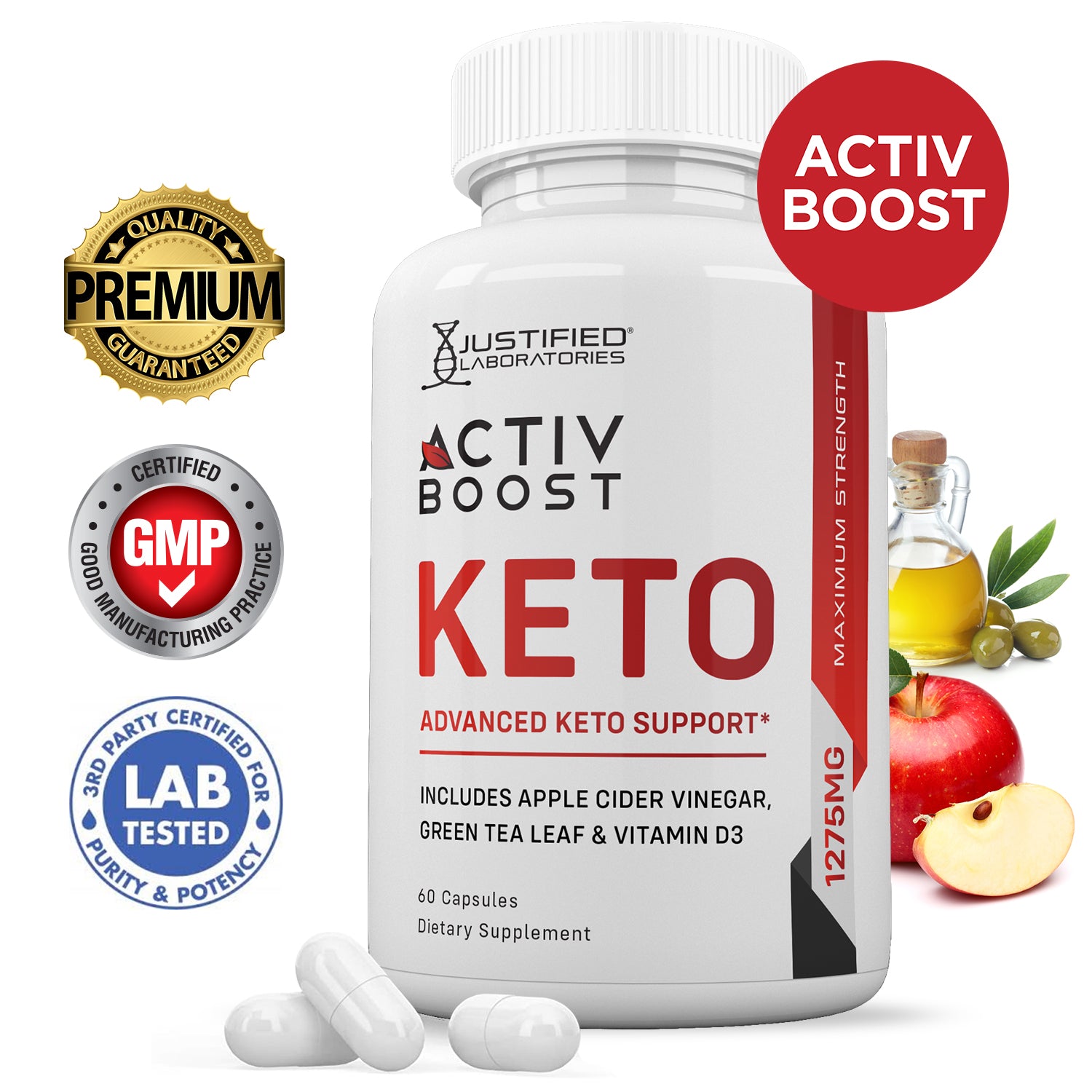 Activ Boost Keto ACV Pills 1275MG