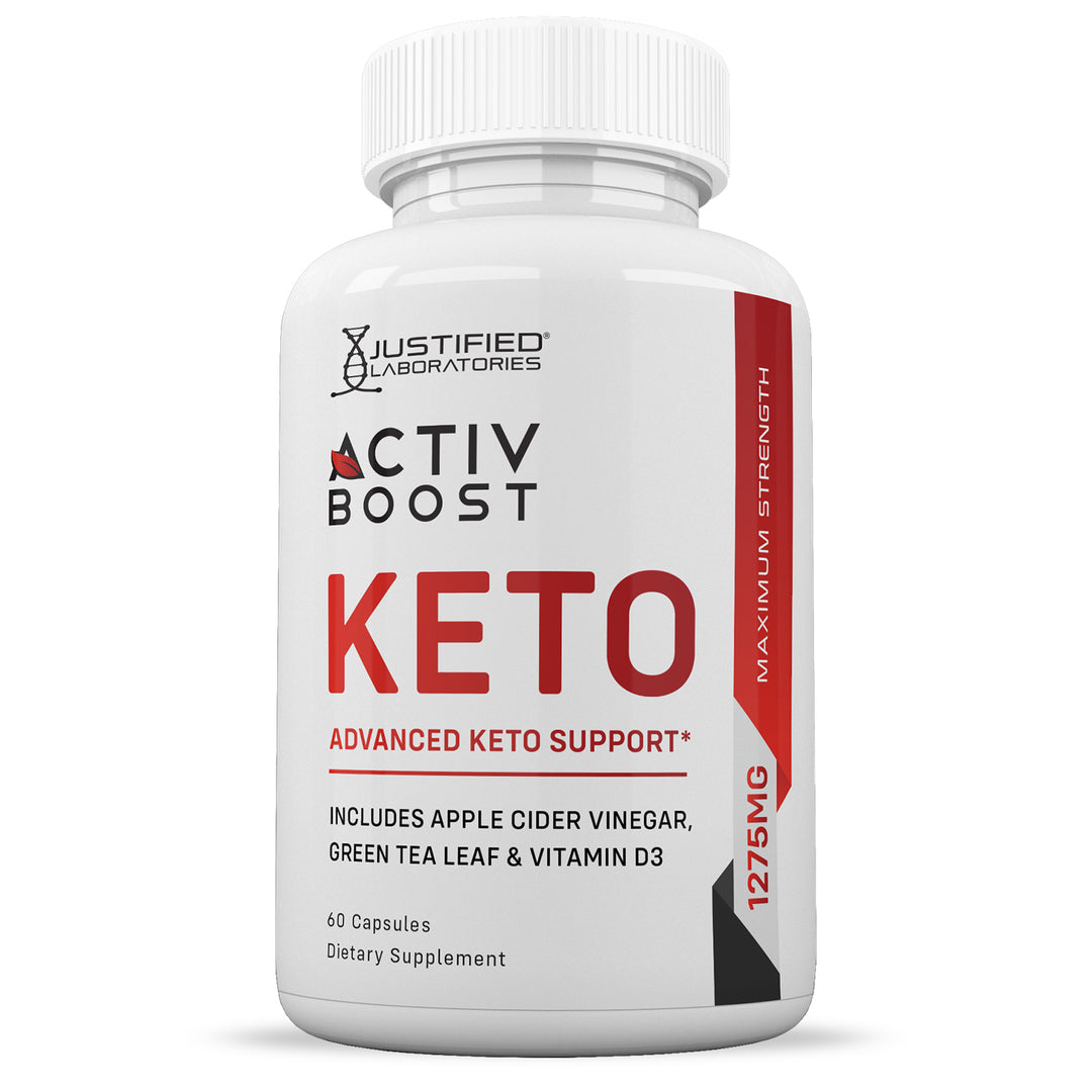 Front of Activ Boost Keto ACV Pills 1275MG