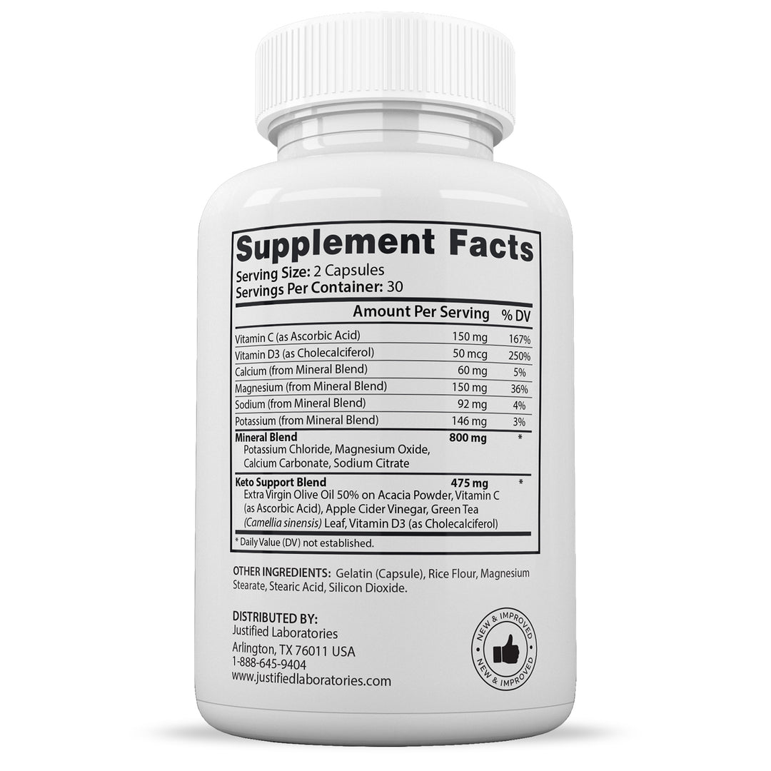 Supplement Facts of Activ Boost Keto ACV Pills 1275MG