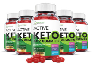 5 Bottles Active Keto ACV Gummies