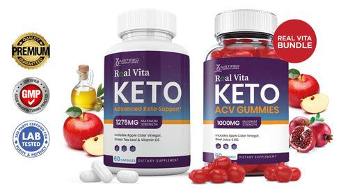 Real Vita Keto ACV Gummies + Keto Pills Bundle